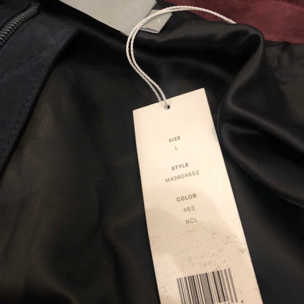 Vince Men’s Colorblock Leather Track Jacket Size L - Picture 4 of 7